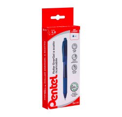 Penna gel roller scatto Pentel Energel X 1.0 mm 3 unità
