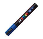 Marcatore a base d'acqua Uni Posca PC5M  - punta  tonda media da 1,8mm a 2,5mm - blu - Uni Mitsubishi