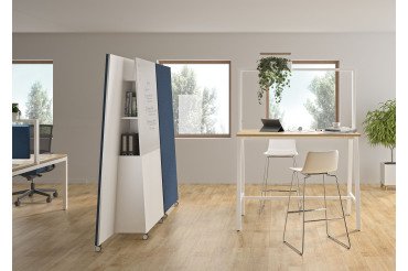 Table haute Pluggin H 109 cm x P 80 cm avec arche LED