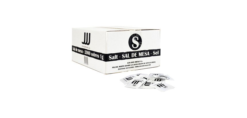 Sal yodada JJJ - caja de 2000 sobres