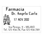 Timbro datario Trodat Professional 5474 60 x 40 cm nero