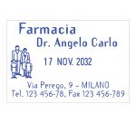 Timbro datario Trodat Professional 5474 60 x 40 cm nero