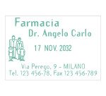 Timbro datario Trodat Professional 5474 60 x 40 cm nero