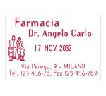 Timbro datario Trodat Professional 5474 60 x 40 cm nero