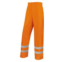 Pantalones de lluvia alta visibilidad naranja