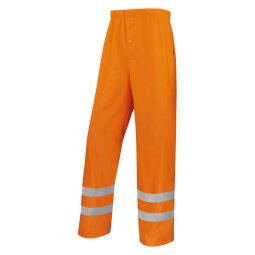 Pantalon de pluie haute visibilité, orange fluo