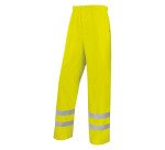 Pantalon de pluie haute visibilité, jaune fluo