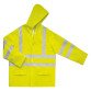 Chaqueta de lluvia alta visibilidad amarilla
