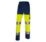 Pantalon de travail haute visibilité jaune fluo
