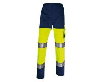 Pantalon de travail haute visibilité jaune fluo