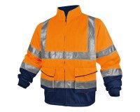 Veste de travail haute visibilité orange fluo