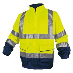 Working jacket high visibility fluo yellow