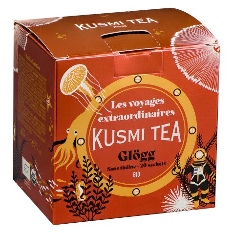 Thé Glogg Bio Kusmi Tea - Boîte de 20 sachets mousseline