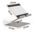 Support tablette de table ajustable en hauteur Durable