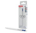 Stylo roller Uni Ball One écriture moyenne - Pochette de 5 couleurs classiques