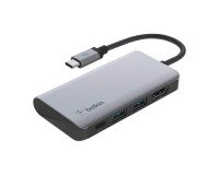 Hub 4 en 1 USB C multiport Belkin usb-a x2 / usb-pd / HDMI