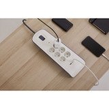 Stekkerdoos Belkin met overspanningsbeveiliging 6 BSV604-stopcontacten met 2 USB-poorten 2,4 A