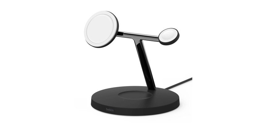 Estación de carga inalámbrica MagSafe 3 en 1 BoostCharge Pro de Belkin WIZ017VFBK