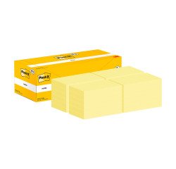 Notas Post-it amarillas 127 x 76 mm - Pack 18 + 6 GRATIS