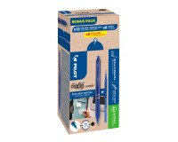 Pack de 12 rollers Frixion Clicker Pilot + 12 recharges dont 6 offertes