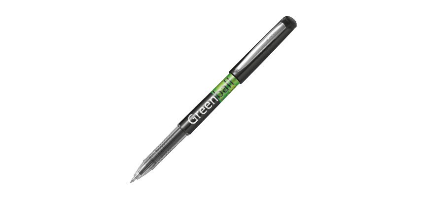 Stylo roller Pilot Greenball rechargeable à capuchon pointe 0.7 mm - écriture moyenne