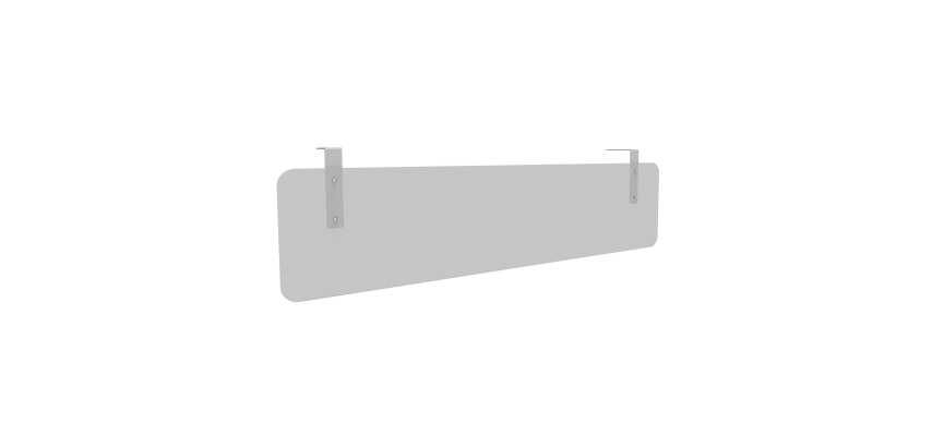 Trennwand und Hintergrund aus Methacrylat für den Eden- und Eden-Arche-Schreibtisch.