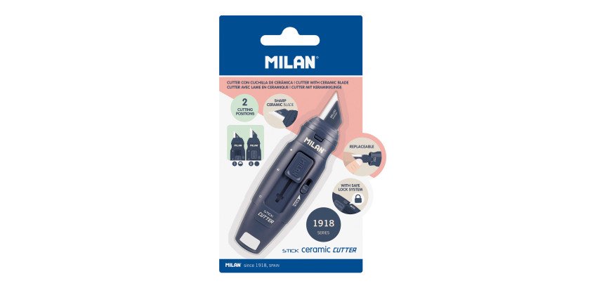 Cúter de hoja cerámica Stick serie 1918 MILAN