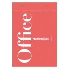 Bloc de bureau Office agrafé en-tête A5 50 feuilles petits carreaux 70 g