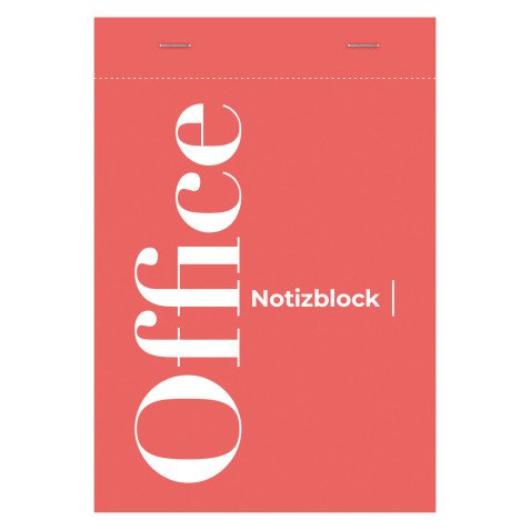 Bloc de bureau Office agrafé en-tête A5 50 feuilles petits carreaux 70 g