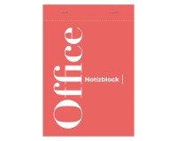 Bloc de bureau Office agrafé en-tête A5 50 feuilles petits carreaux 70 g