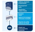 Distributeur chiffons Tork W4 bleu