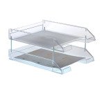 Bandeja sobremesa archivo 2000 plástico transparente 715 cristal 340x260x60 mm