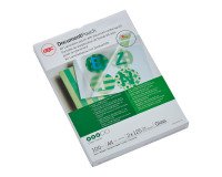Paquete de 100 fundas de plastificación térmica GBC A4, 2 x 125 µ, brillante