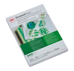 Paquete de 100 fundas de plastificación térmica GBC A4, 2 x 125 µ, brillante