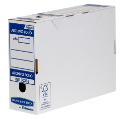 Caja de archivo definitivo Folio lomo 100 mm System Banker Box Fellowes