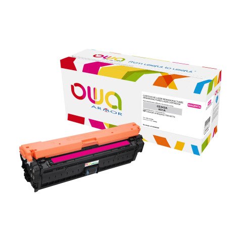 Toner owa CE343A / Hp 651A magenta 16000 pagine