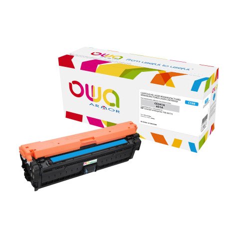 Toner owa CE341A / Hp 651A ciano 16.000 pagine