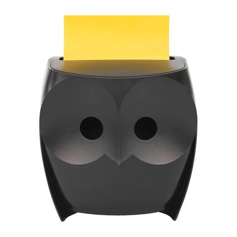 Dispensador de Z-notes reposicionables búho negro Post-it