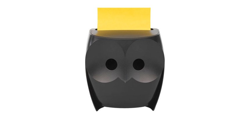 Distributeur Z-notes Chouette noire Post-it