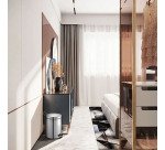 Poubelle métal à pédale ronde, 5 litres