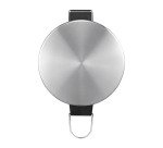 Poubelle métal à pédale ronde, 20 litres