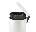Poubelle métal à pédale ronde, 3 litres