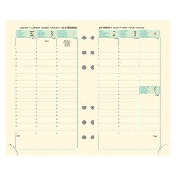 Recharge Exatime 17 Etroit - Semainier Janvier à Décembre 2026