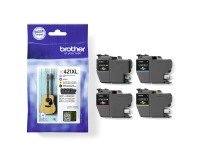 Brother pack 4 cartridges LC421XL - 1 black + 3 colours for inkjet printer