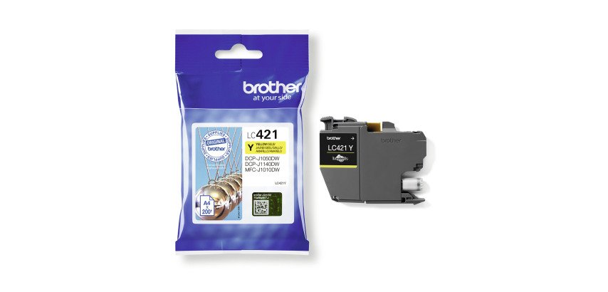 Cartridge Brother LC421Y separate colours for inkjet printer