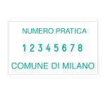 Numeratore Trodat Professional 5558/PL 8 numeri personalizzato 56 x 33 mm 6 righe nero