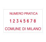 Numeratore Trodat Professional 5558/PL 8 numeri personalizzato 56 x 33 mm 6 righe nero