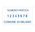 Numeratore Trodat Professional 5558/PL 8 numeri personalizzato 56 x 33 mm 6 righe nero