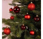 Bolas decorativas color rojo - caja de 30