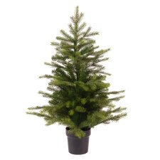 Sapin de Noël mini avec pot - Mini Grandis- Hauteur 60 cm